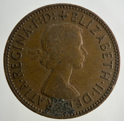 1956 Elizabeth II 2nd Half-Penny Coin | Fine Collectable Grade