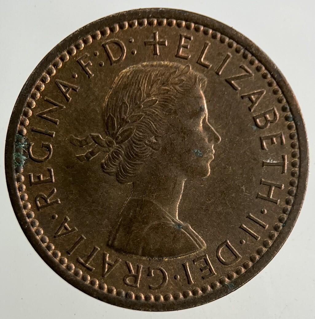 1955 Elizabeth II 2nd Wren Farthing Coin | Very High Grade