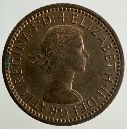 1955 Elizabeth II 2nd Wren Farthing Coin | Very High Grade