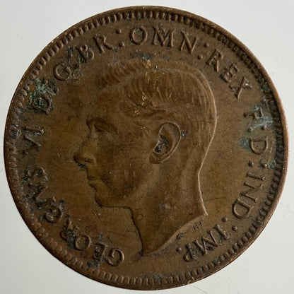 1943 George VI Wren Farthing Coin | Fine Collectable Grade
