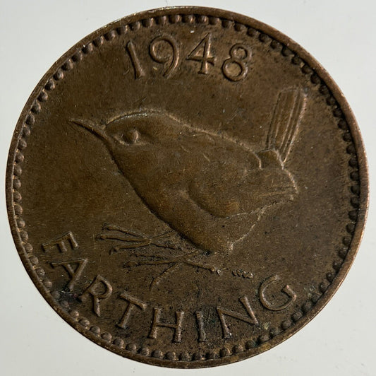 1948 George VI Wren Farthing Coin | Fine Collectable Grade