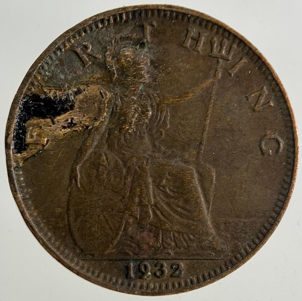 1932 George V Farthing Coin | Collectable Grade