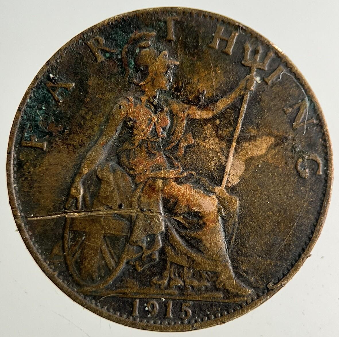 1915 George V Farthing Coin | Collectable Grade