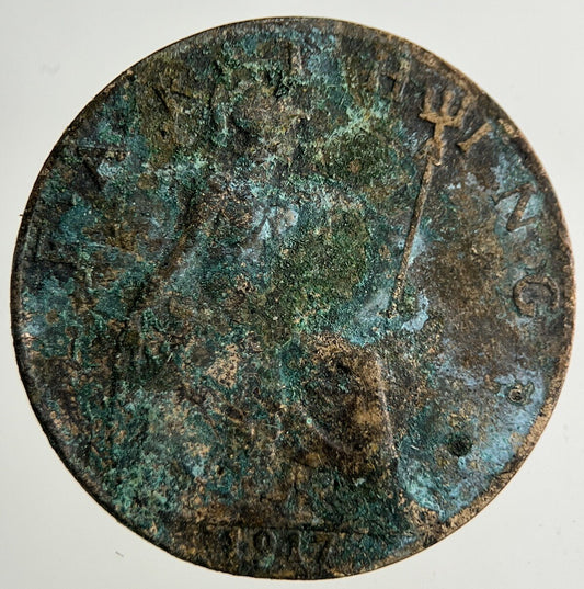 1917 George V Farthing Coin | Collectable Grade