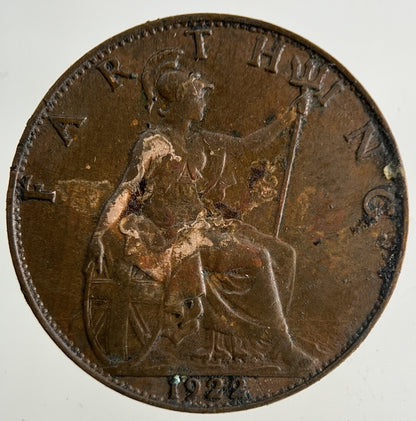 1922 George V Farthing Coin | Fine Collectable Grade
