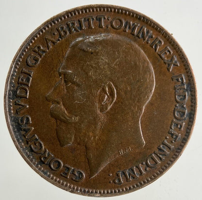 1922 George V Farthing Coin | Fine Collectable Grade