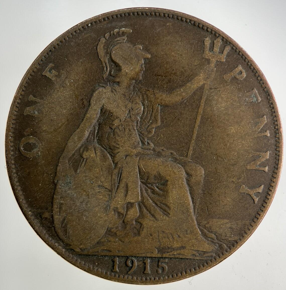 1915 George V One Penny Coin | Collectable Grade