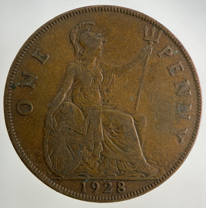 1928 George V One Penny Coin | Fine Collectable Grade