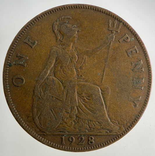 1928 George V One Penny Coin | Fine Collectable Grade
