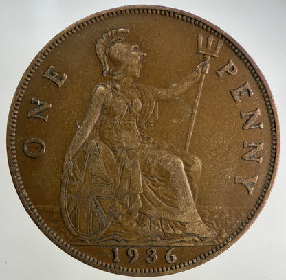 1936 George V One Penny Coin | Fine Collectable Grade