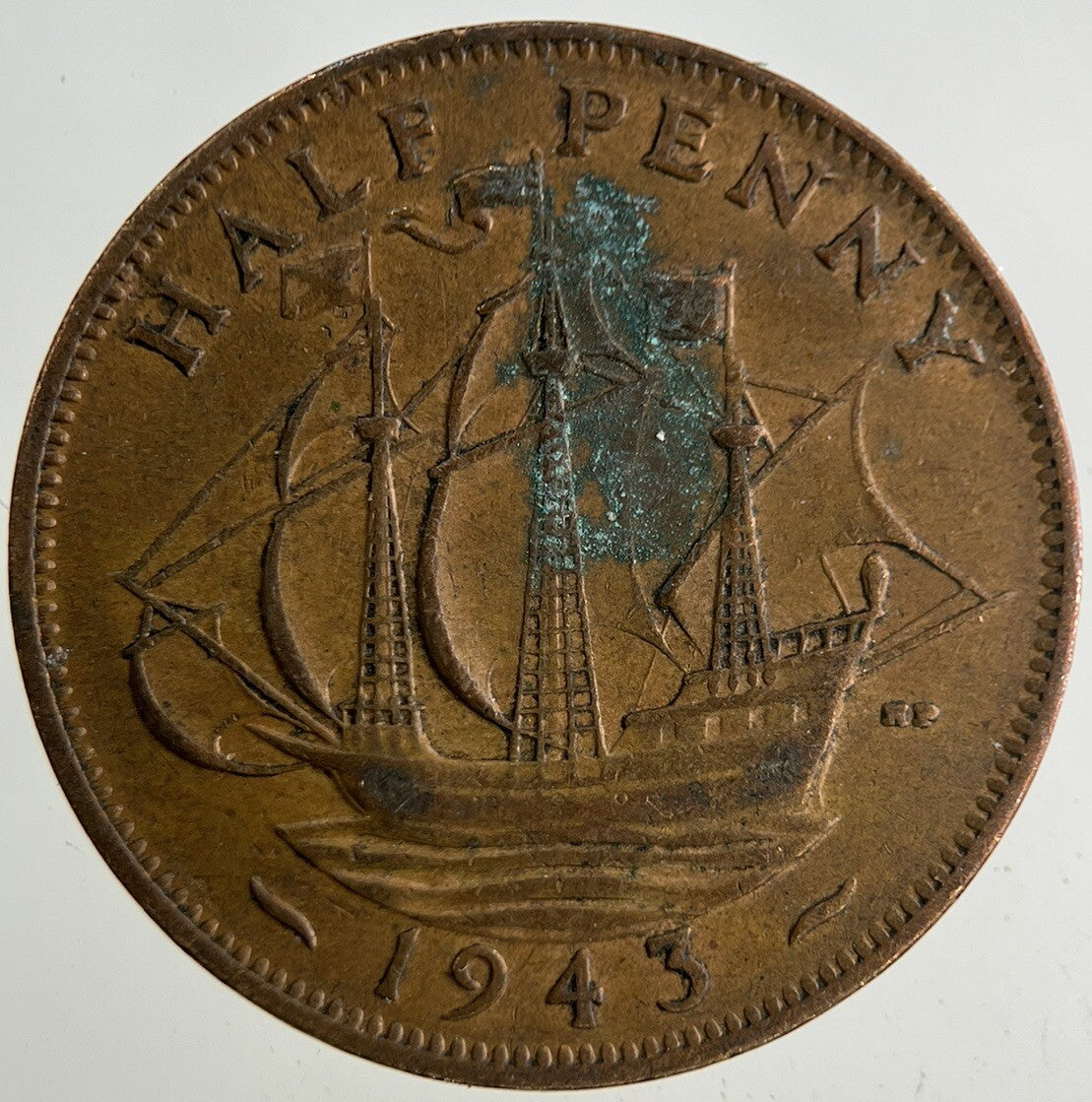 1943 George VI Half-Penny Coin | Collectable Grade