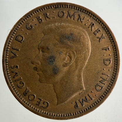 1943 George VI Half-Penny Coin | Collectable Grade