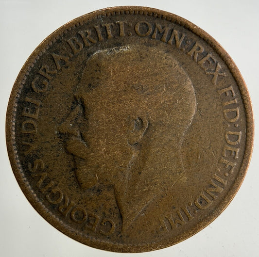 1919 George V Half-Penny Coin | Fair Grade