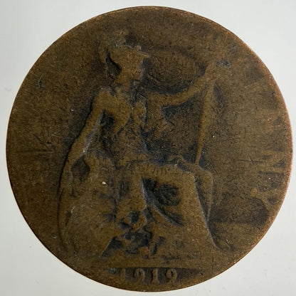 1919 George V Half-Penny Coin | Fair Grade