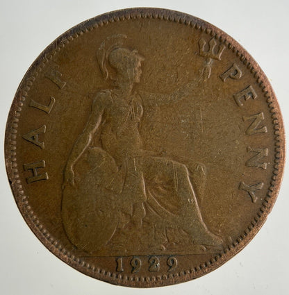 1929 George V Half-Penny Coin | Collectable Grade