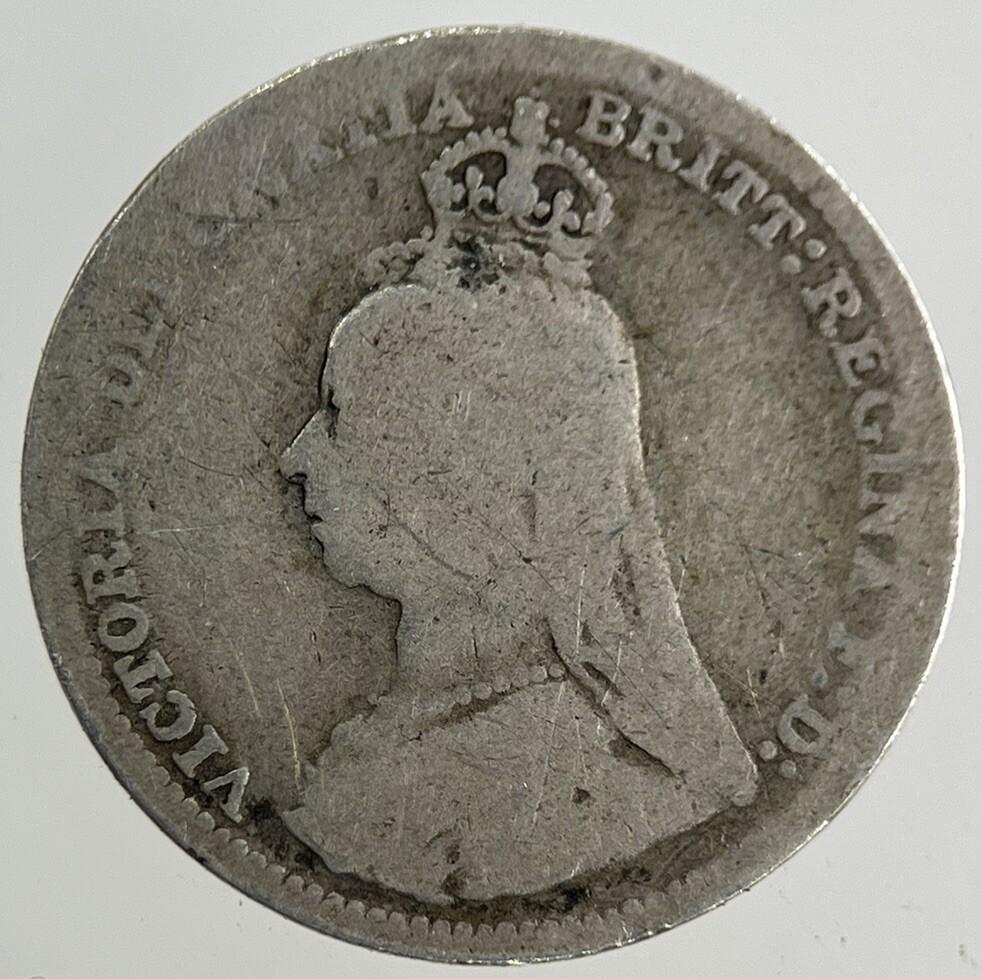 1890 Victoria Threepence Silver Coin | Collectable Grade