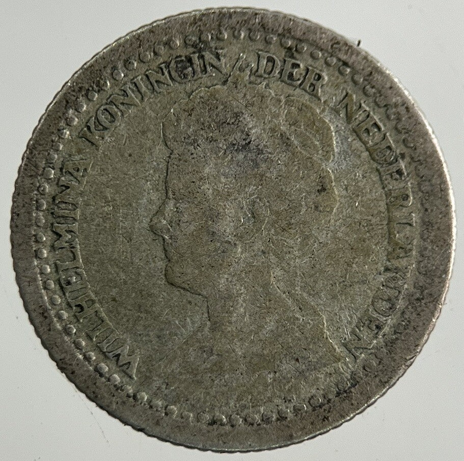 1918 Netherlands 10 Cents Silver Coin | Collectable Grade