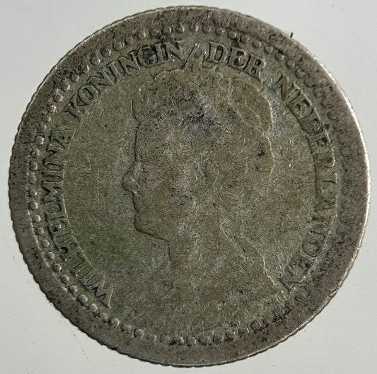 1918 Netherlands 10 Cents Silver Coin | Collectable Grade