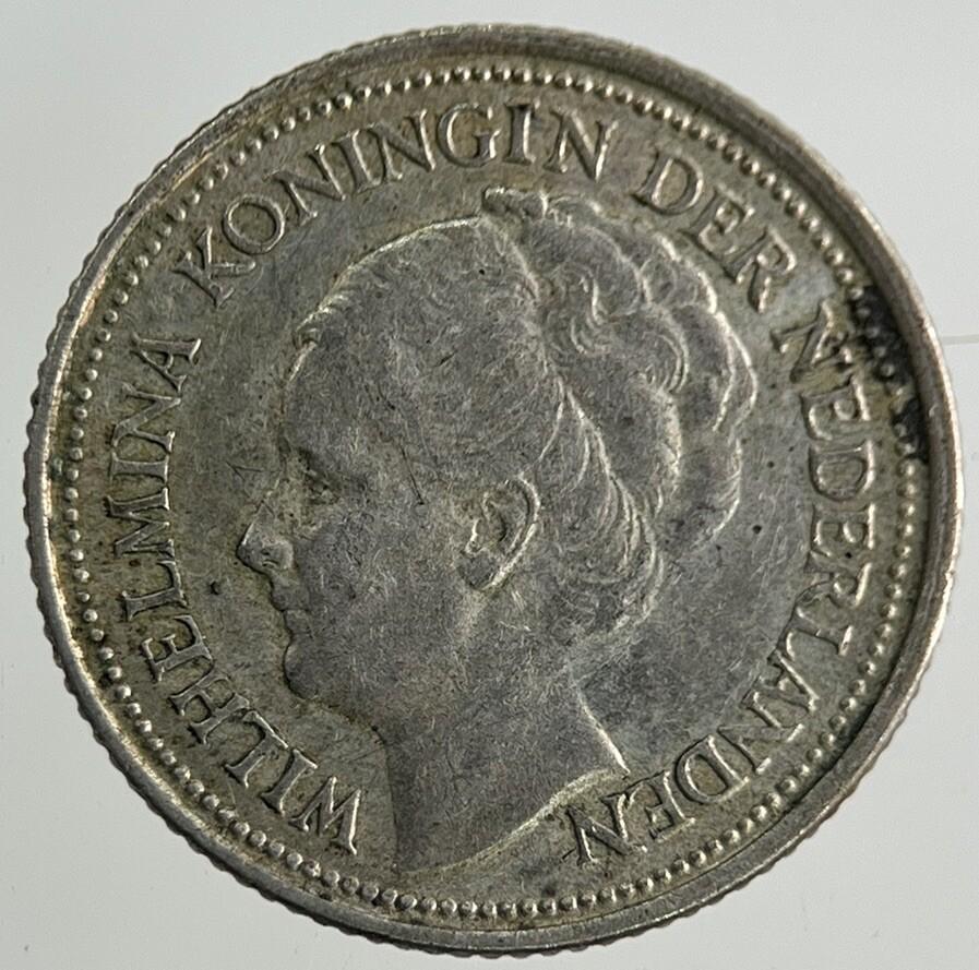 1926 Netherlands 10 Cents Silver Coin | Fine Collectable Grade