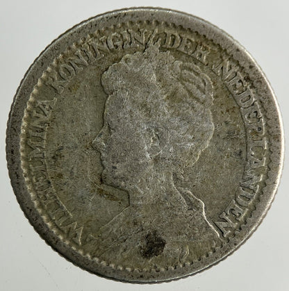 1914 Netherlands 25 Cents Silver Coin | Collectable Grade