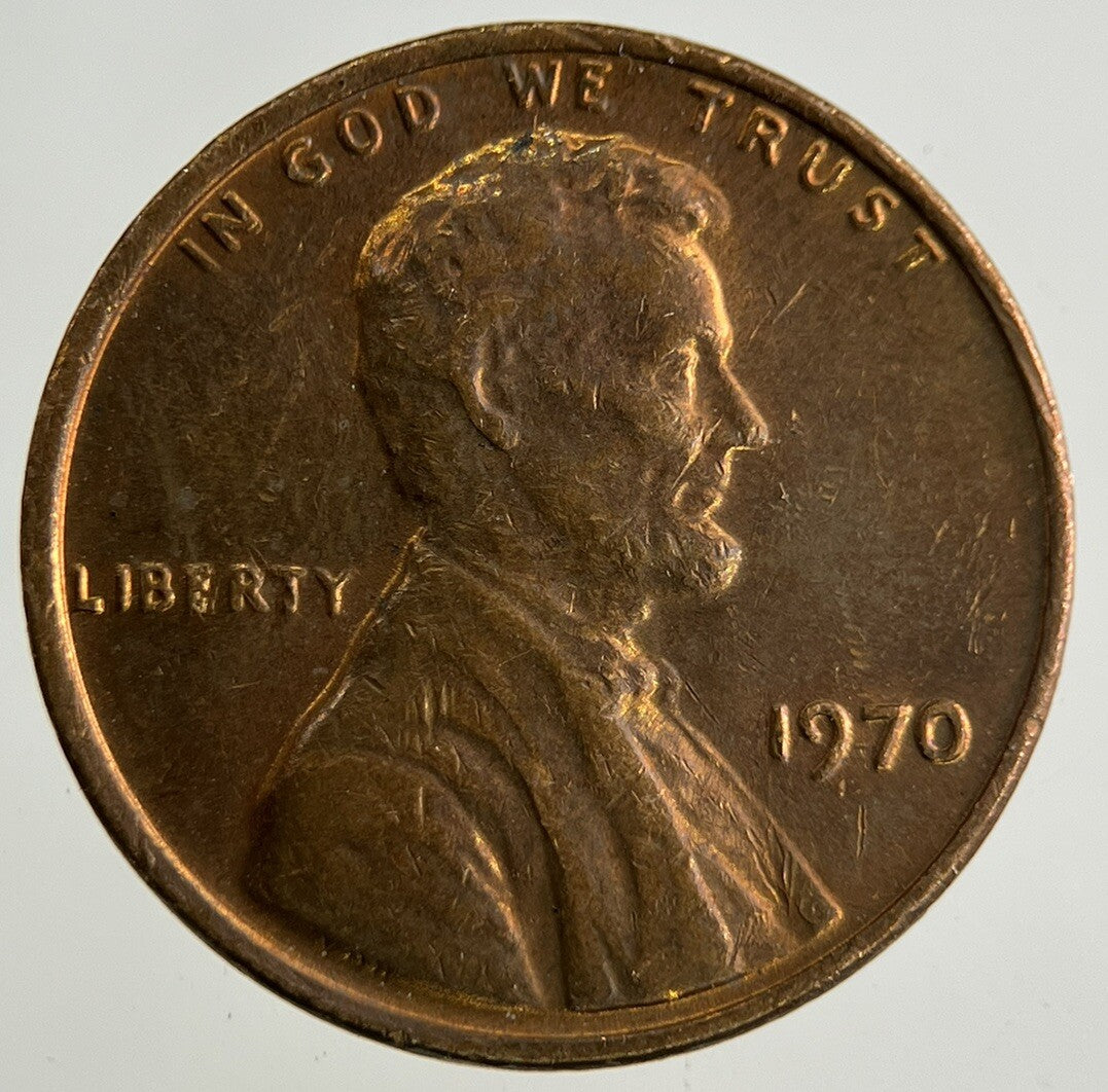 1970 US USA Lincoln One Cent Coin | Fine Collectable Grade