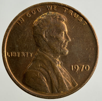 1970 US USA Lincoln One Cent Coin | Fine Collectable Grade
