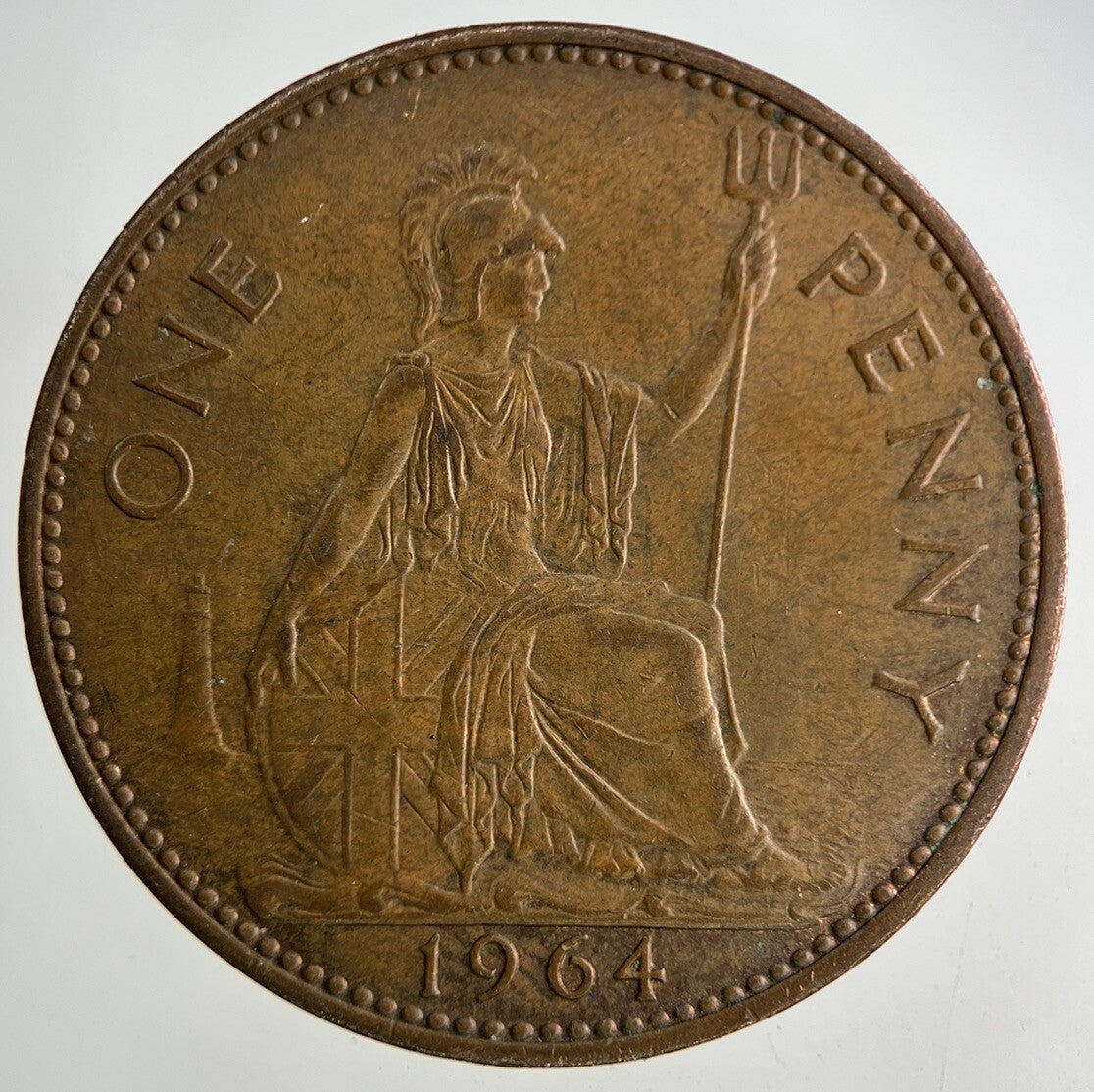 1964 Elizabeth II 2nd One Penny Coin | Fine Collectable Grade