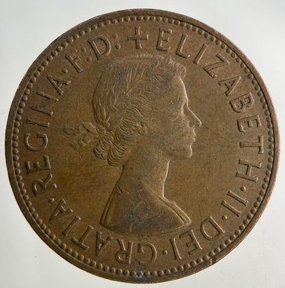 1961 Elizabeth II 2nd One Penny Coin | Fine Collectable Grade