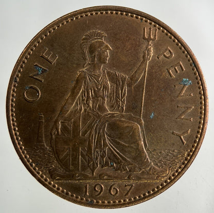 1967 Elizabeth II 2nd One Penny Coin | Fine Collectable Grade