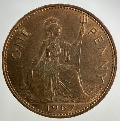 1967 Elizabeth II 2nd One Penny Coin | Very High Grade