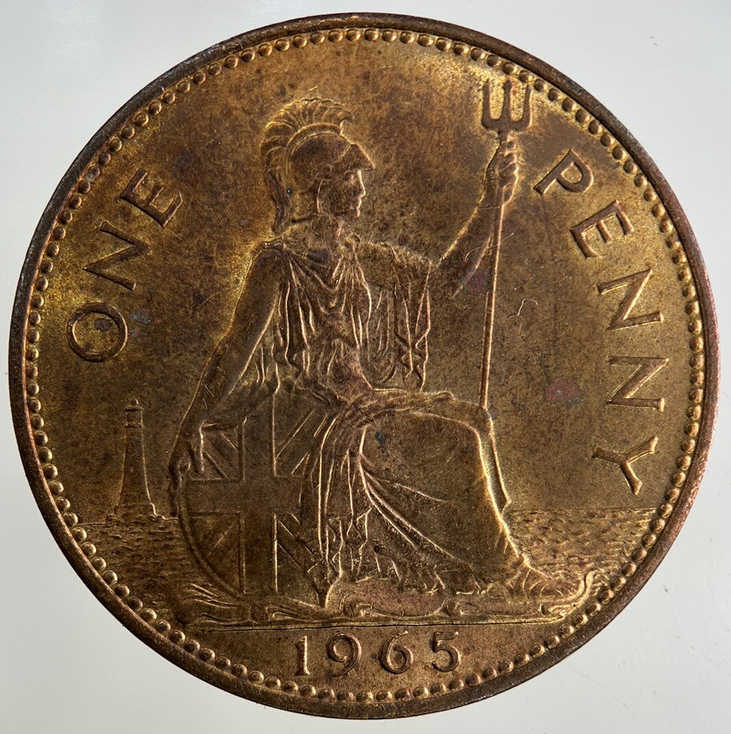 1965 Elizabeth II 2nd One Penny Coin | Very High Grade