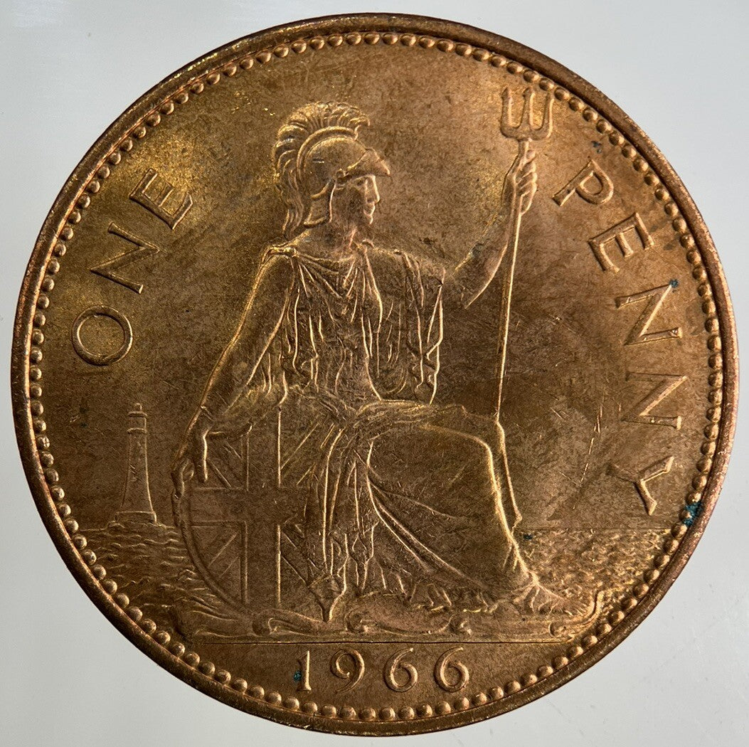 1966 Elizabeth II 2nd One Penny Coin | Very High Grade