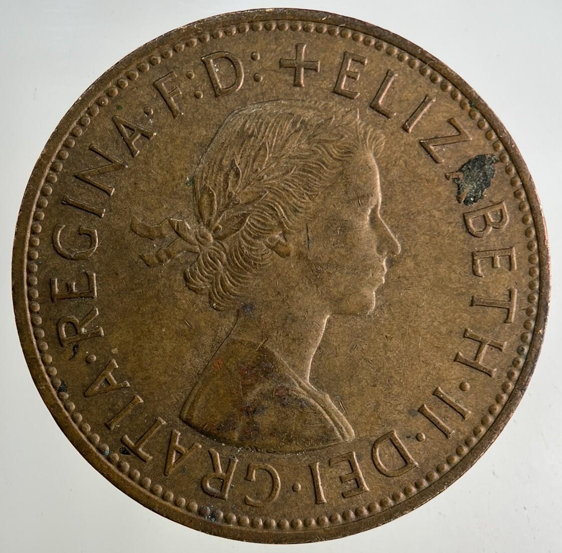 1963 Elizabeth II 2nd One Penny Coin | Fine Collectable Grade