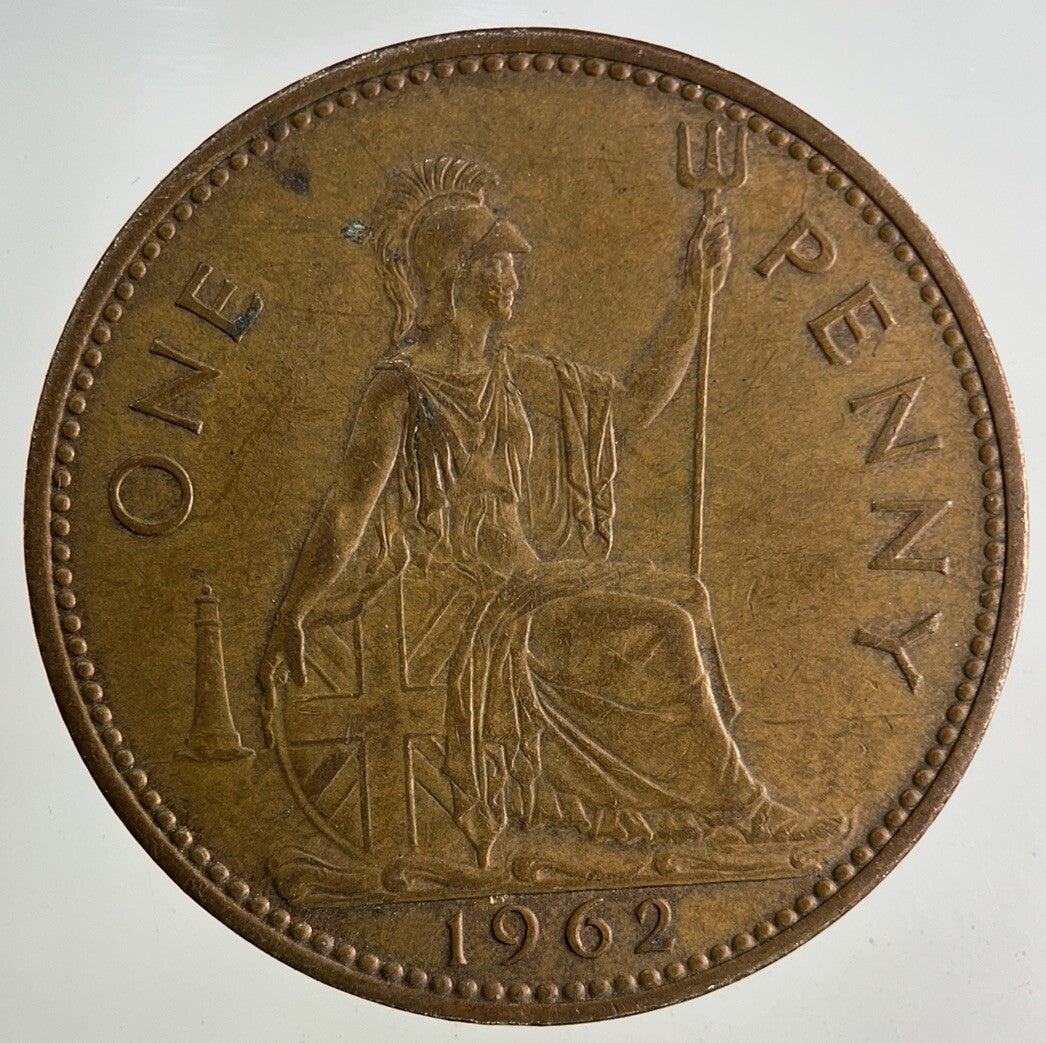 1962 Elizabeth II 2nd One Penny Coin | Fine Collectable Grade