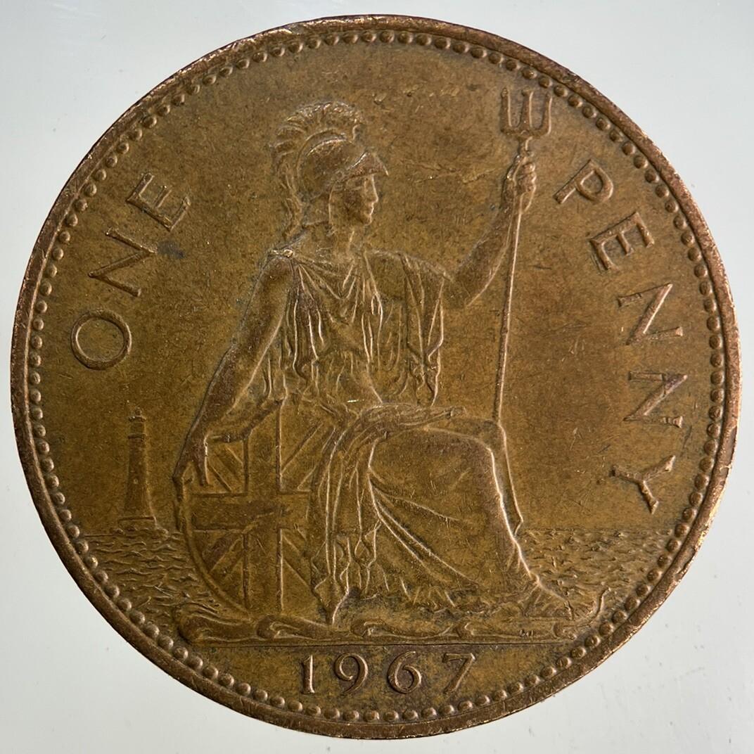 1967 Elizabeth II 2nd One Penny Coin | Fine Collectable Grade