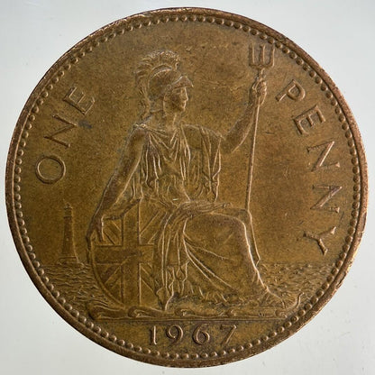 1967 Elizabeth II 2nd One Penny Coin | Fine Collectable Grade