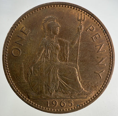1965 Elizabeth II 2nd One Penny Coin | Fine Collectable Grade