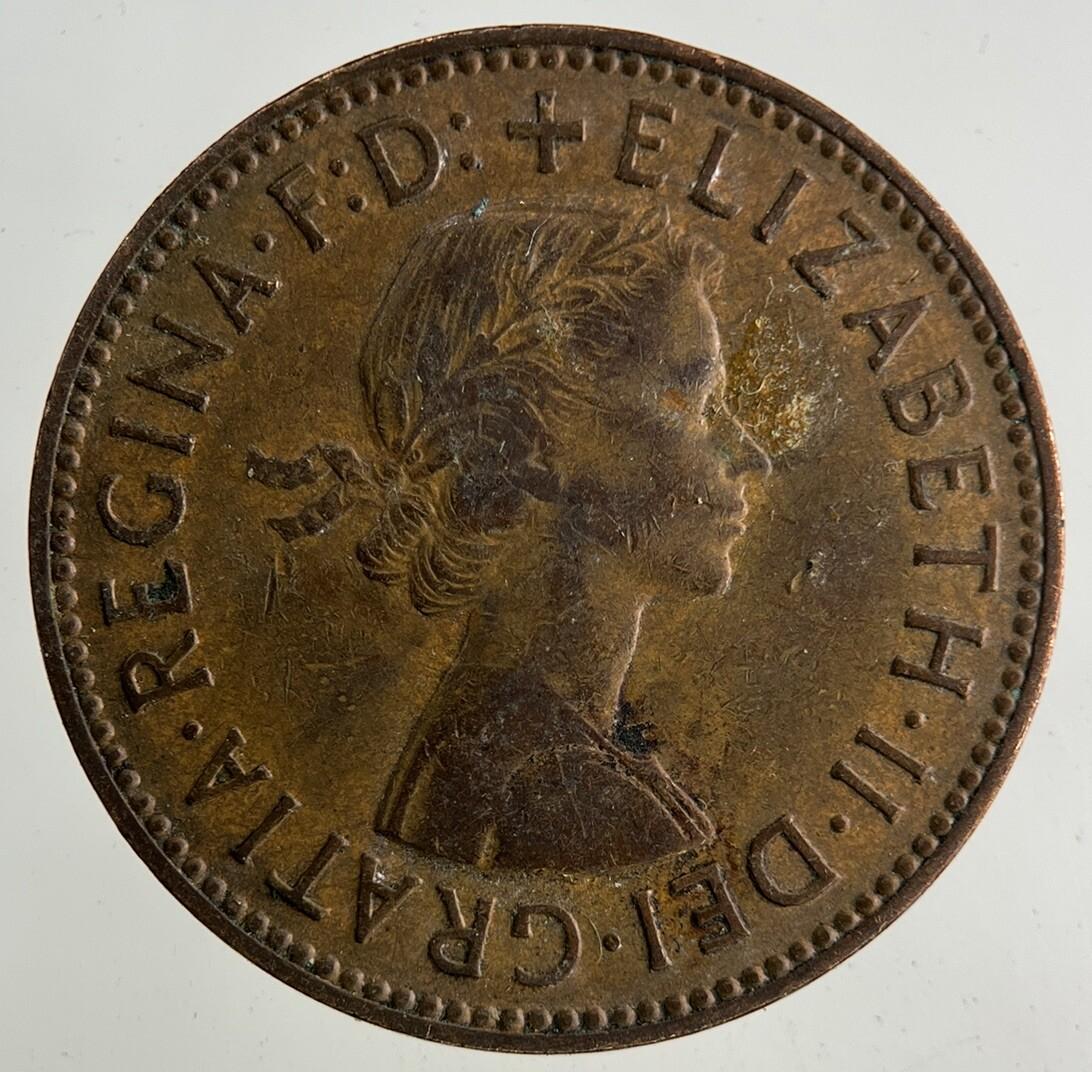 1959 Elizabeth II 2nd Half-Penny Coin | Fine Collectable Grade