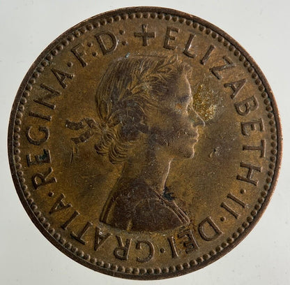 1959 Elizabeth II 2nd Half-Penny Coin | Fine Collectable Grade