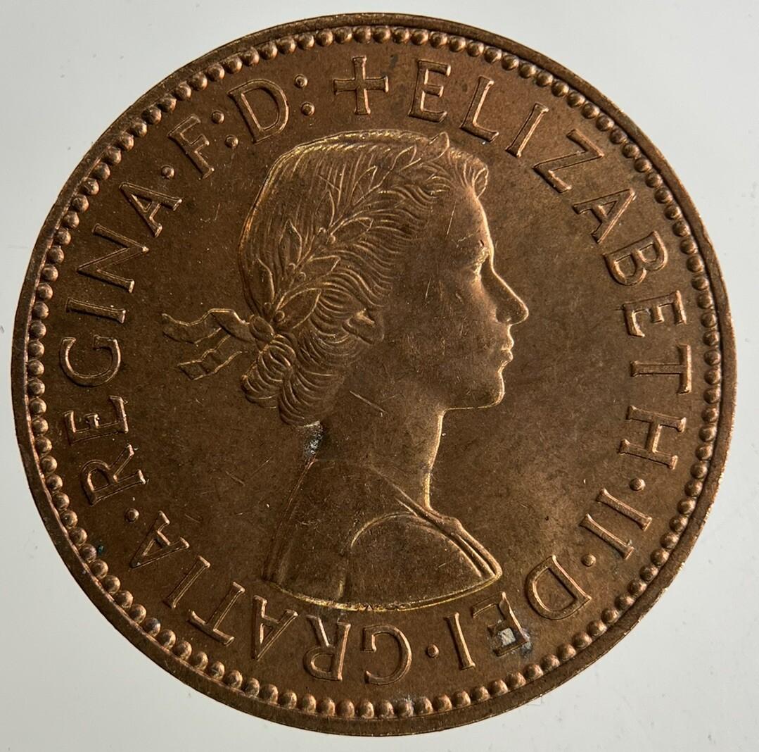 1959 Elizabeth II 2nd Half-Penny Coin | Fine Collectable Grade