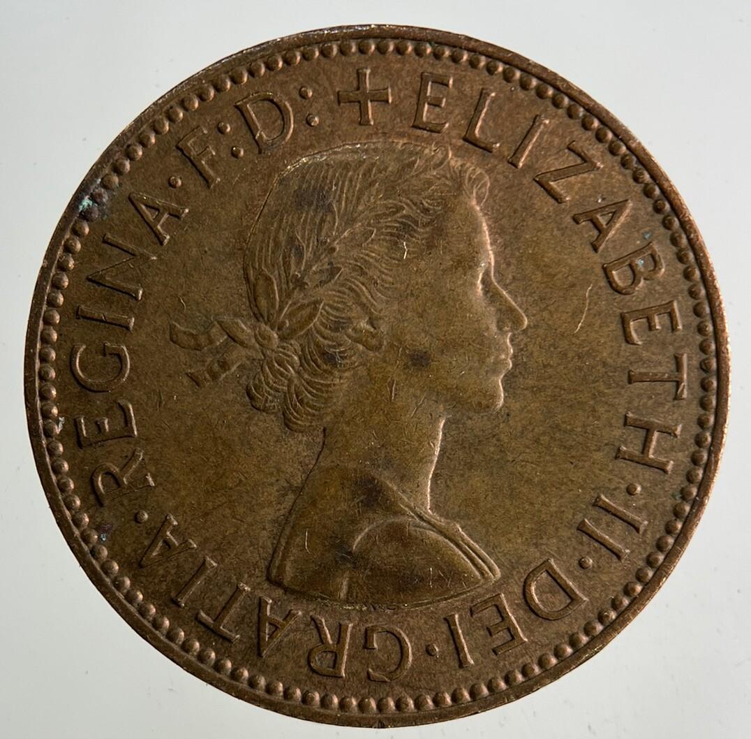 1963 Elizabeth II 2nd Half-Penny Coin | Fine Collectable Grade