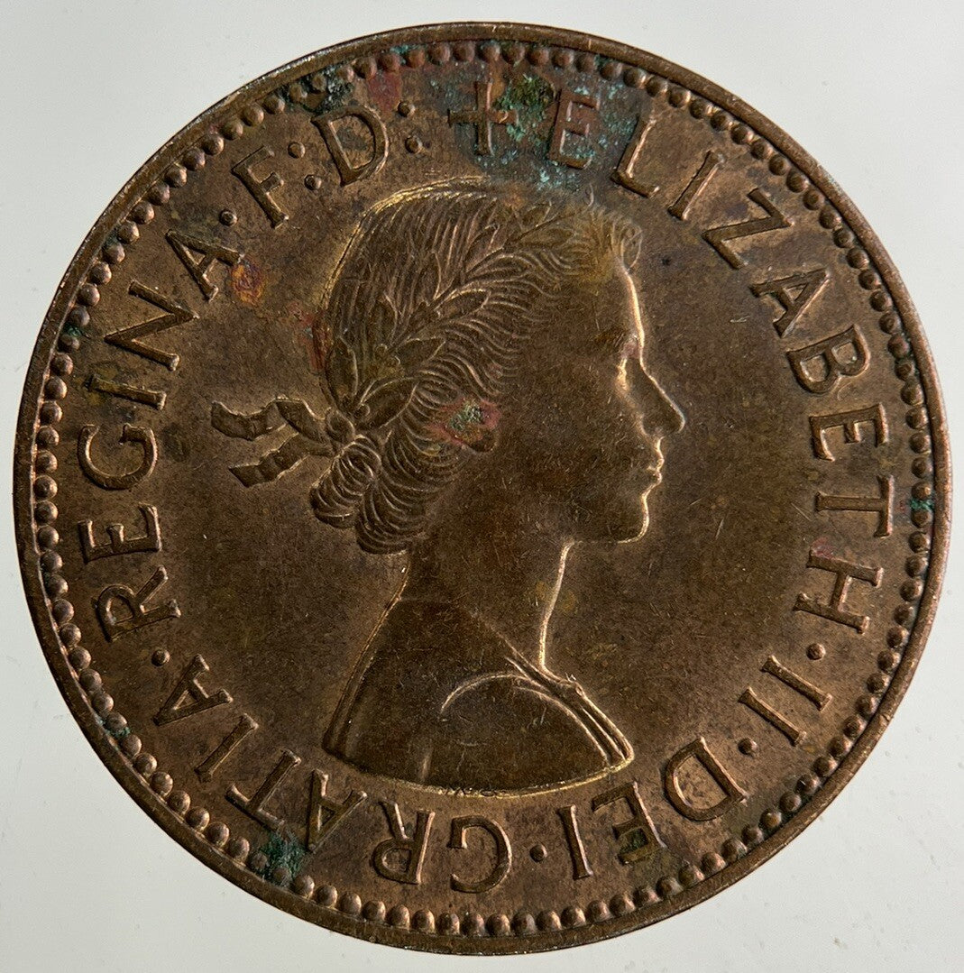 1960 Elizabeth II 2nd Half-Penny Coin | Fine Collectable Grade
