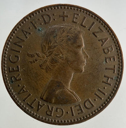 1958 Elizabeth II 2nd Half-Penny Coin | Fine Collectable Grade