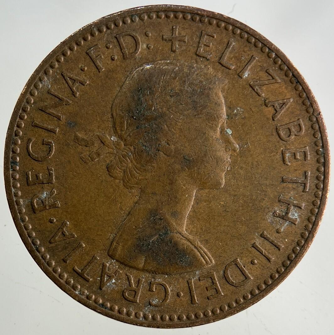 1963 Elizabeth II 2nd Half-Penny Coin | Fine Collectable Grade