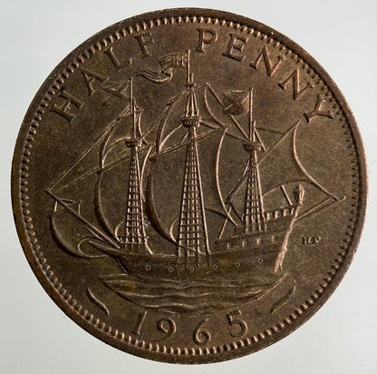 1965 Elizabeth II 2nd Half-Penny Coin | Fine Collectable Grade