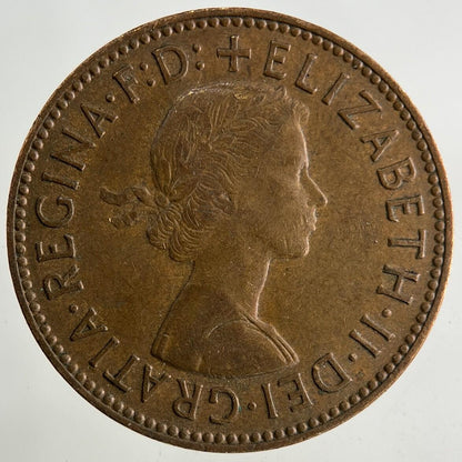 1959 Elizabeth II 2nd Half-Penny Coin | Fine Collectable Grade