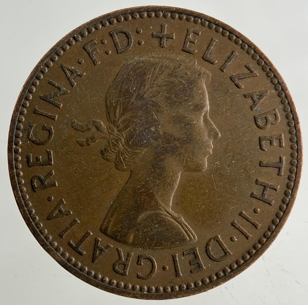 1959 Elizabeth II 2nd Half-Penny Coin | Fine Collectable Grade