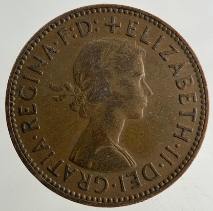 1959 Elizabeth II 2nd Half-Penny Coin | Fine Collectable Grade