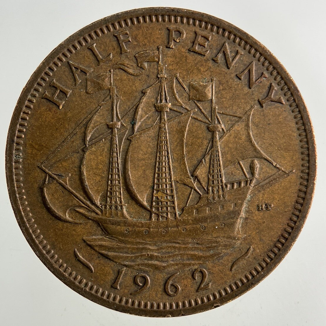 1962 Elizabeth II 2nd Half-Penny Coin | Fine Collectable Grade