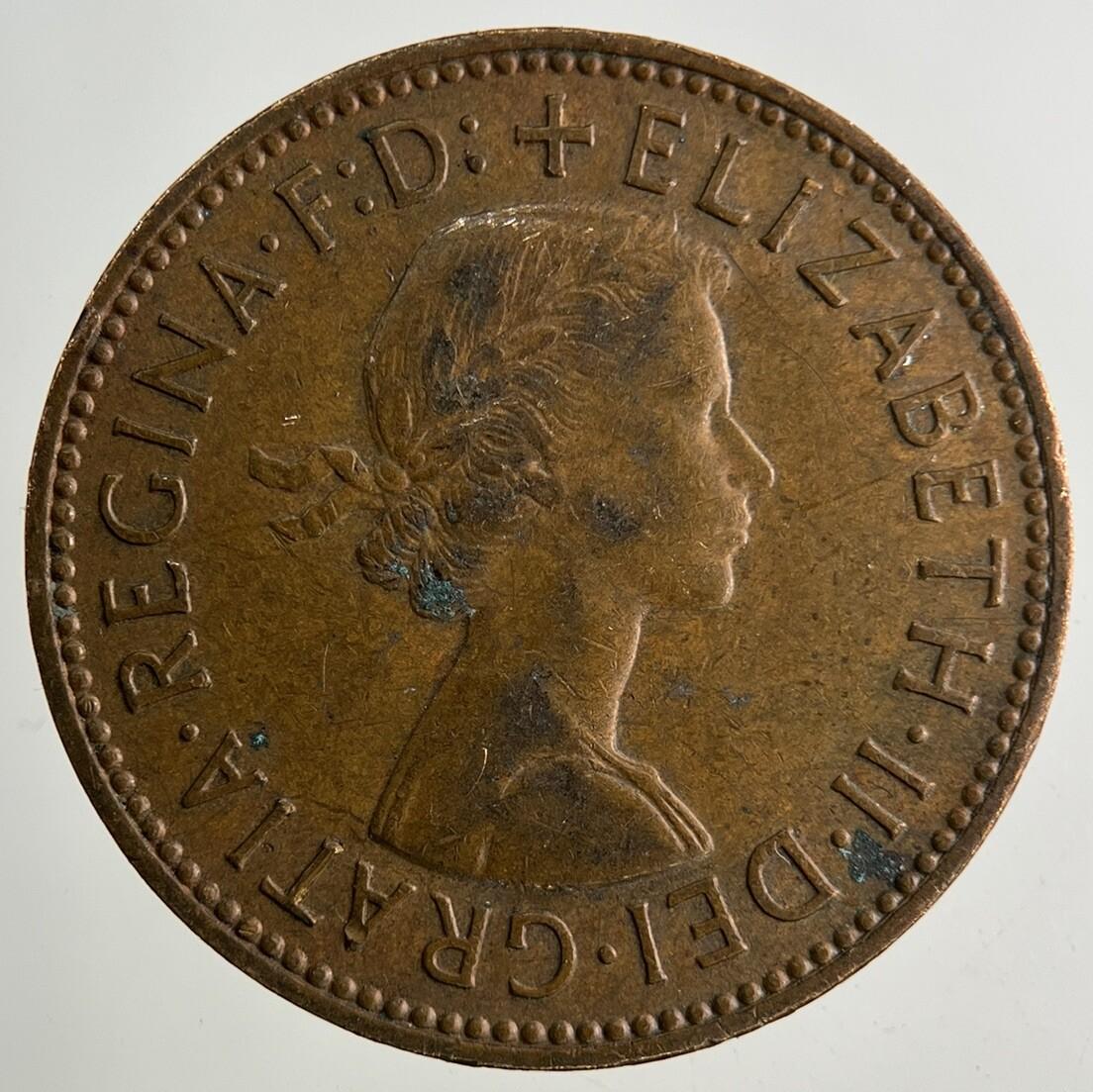 1962 Elizabeth II 2nd Half-Penny Coin | Fine Collectable Grade